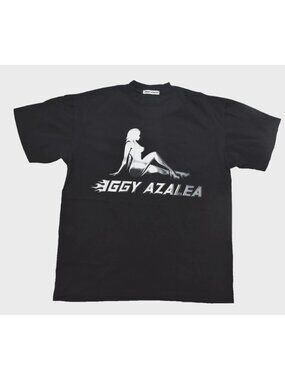 Iggy Azalea Mens Walk A Mile Official Tour Merch Black T Shirt New Medium